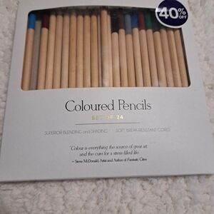 Set of 24 Coloured Pencils